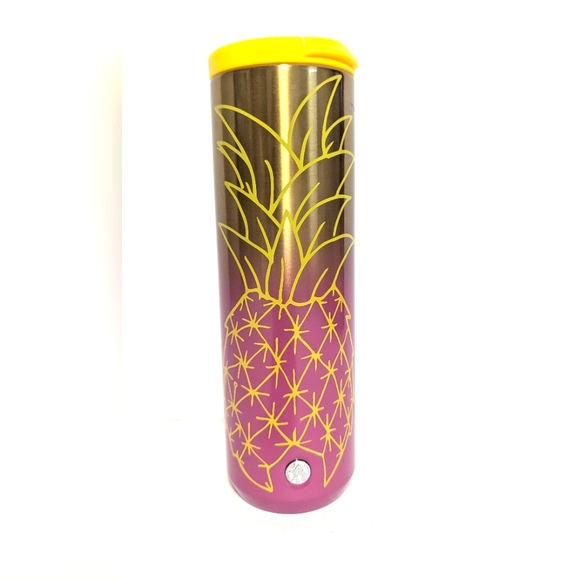 Starbucks Other - Starbucks Pink and Gold Pineapple Tumbler